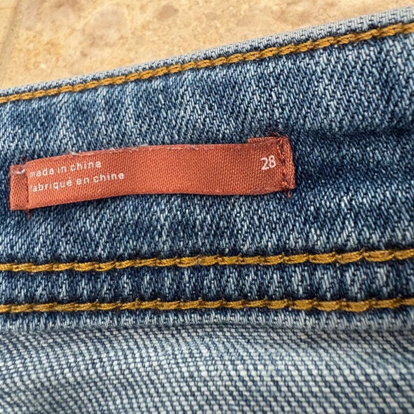 Pilcro Anthropologie Signature High Rise Short Denim Cutoff Shorts Size 28 - Picture 4 of 6